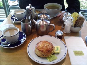 Tea, scone and soup in Lakeland Windermere