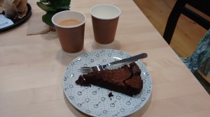 Tea and cake at Cafe W