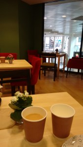 View of the inside of Cafe W