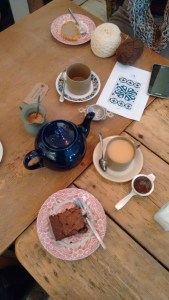 Brownie and tea at Siblings home